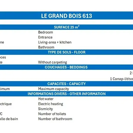 Confortable 2 Pieces, Skis Aux Pieds, Animaux Admis - Fr-1-182a-37 شقة