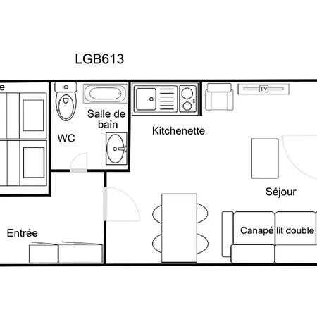 Confortable 2 Pieces, Skis Aux Pieds, Animaux Admis - Fr-1-182a-37 Apartamento *
