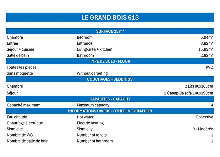 Confortable 2 Pieces, Skis Aux Pieds, Animaux Admis - Fr-1-182a-37 * 谷雪维尔